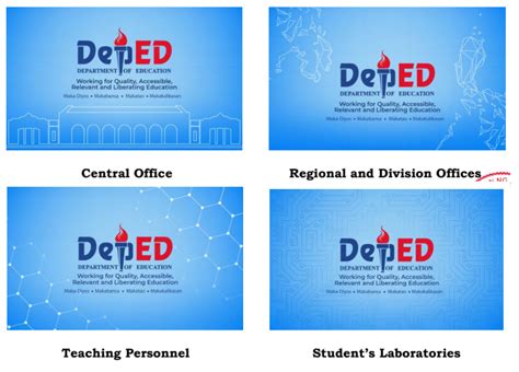 Official Wallpapers for Laptops & Desktop PCs issued by the DepEd.